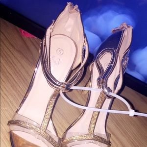 Knee high and sandal heels